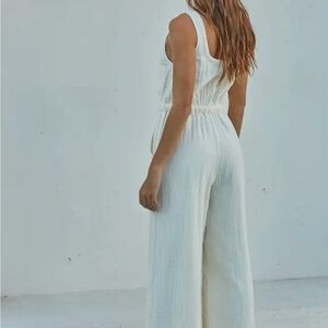 Boho White Jumpsuit